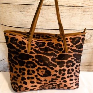 Animal print oversized tote. NWT